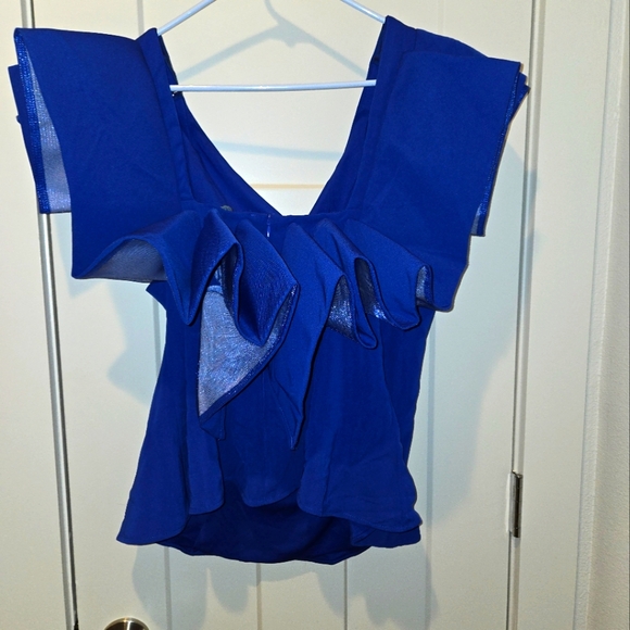 CQbyCQ Royal blue statement top - Picture 2 of 3